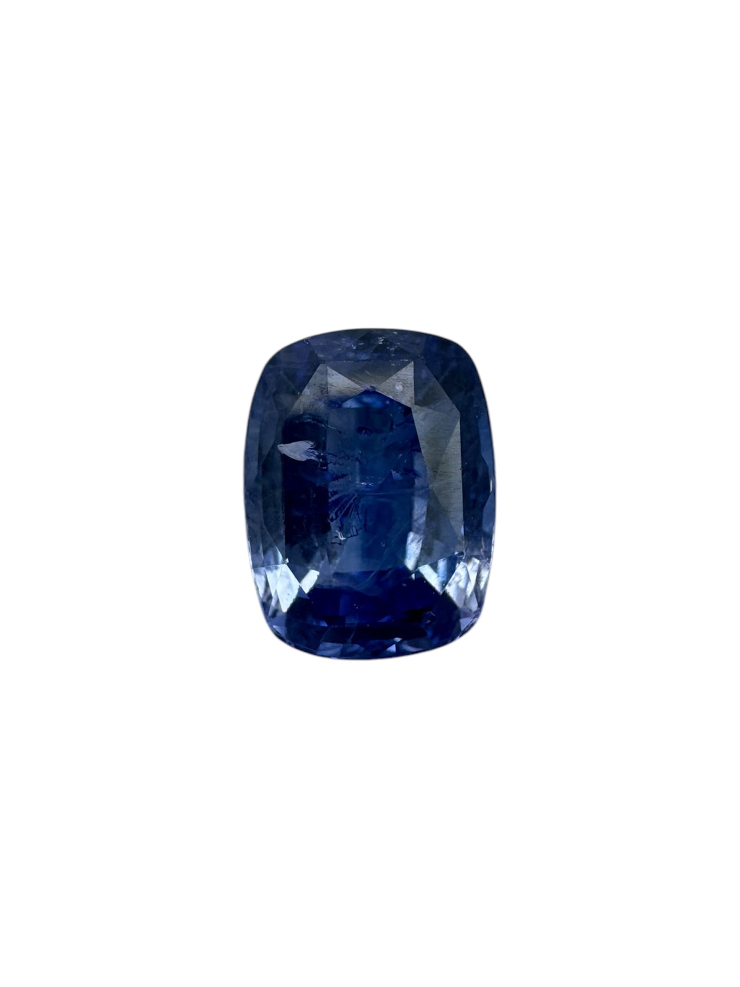 blauer Saphir, 2.18 Karat, erhitzt