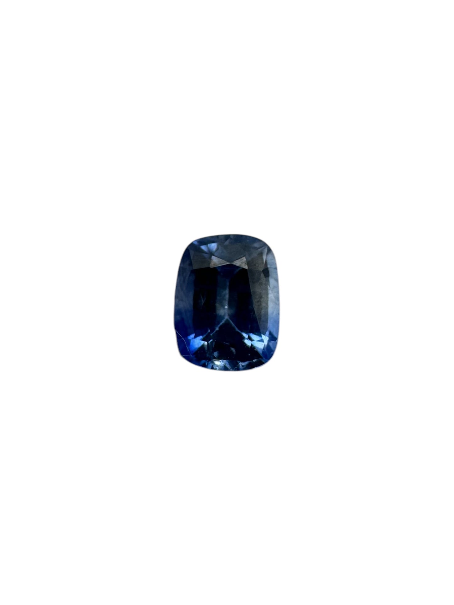 blauer Saphir, 0.80 Karat, erhitzt
