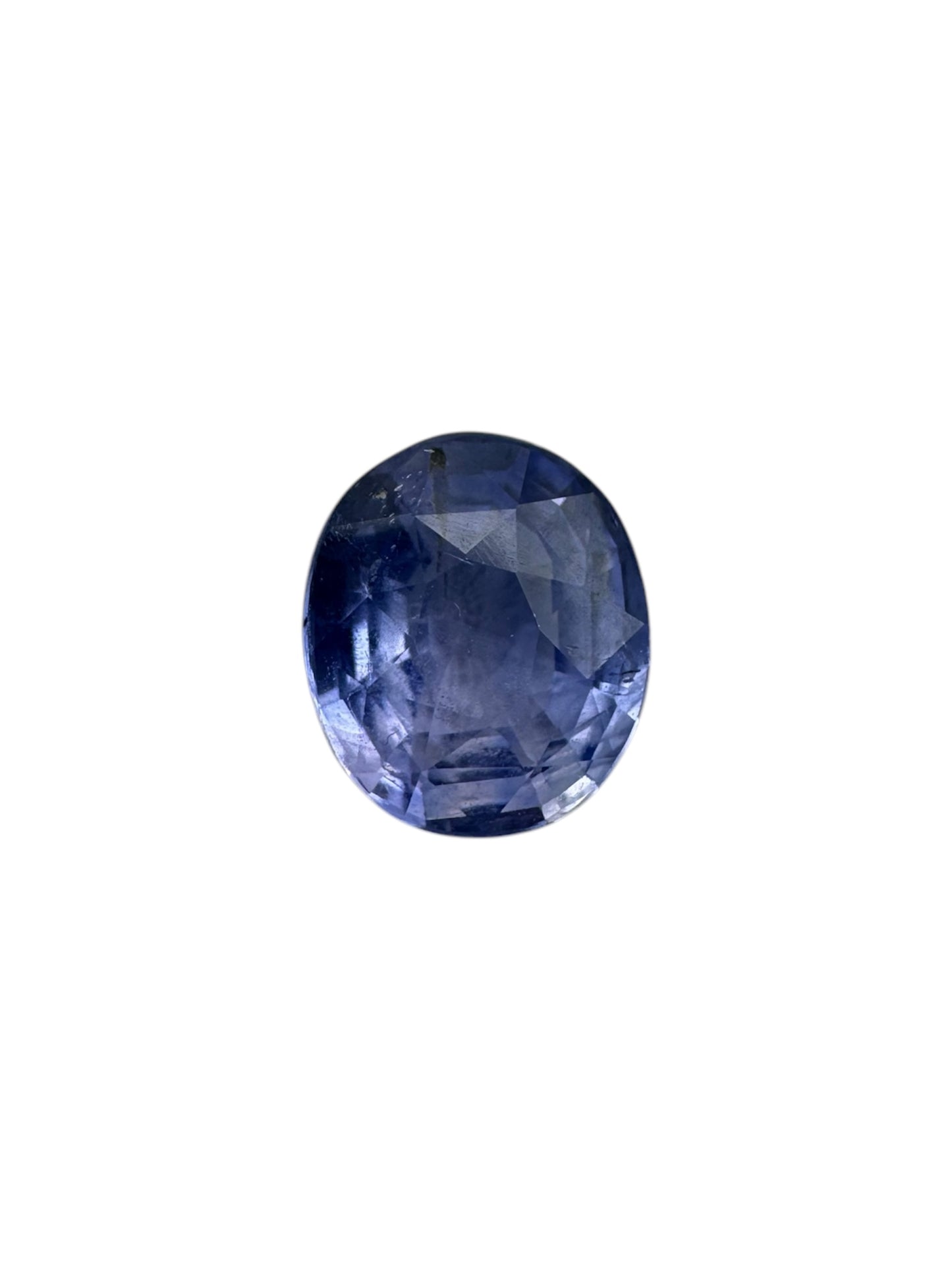 violettblauer Saphir, 1.51 Karat, unbehandelt