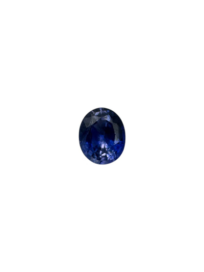 blauer Saphir, 0.78 Karat, erhitzt