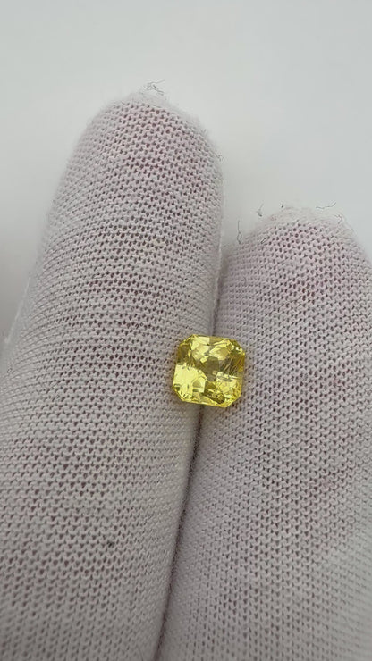 gelber Saphir, 1.46 Karat, unbehandelt