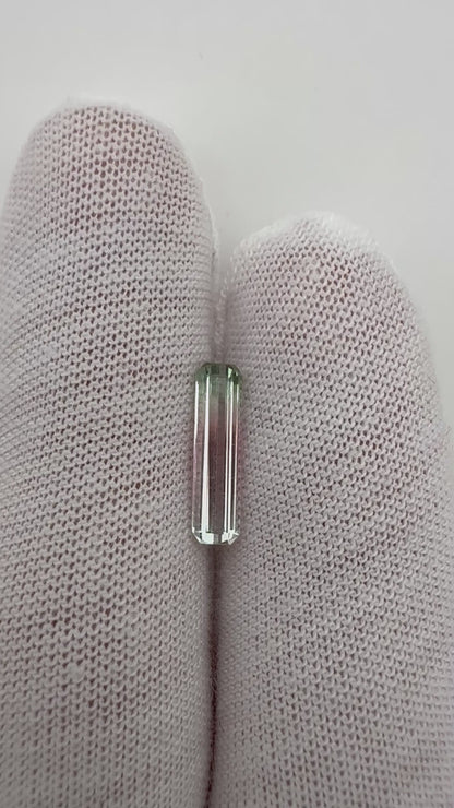 Watermelon-Turmalin, 1.12 Karat, unbehandelt