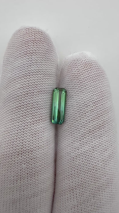 grüner Turmalin, 1.05 Karat, unbehandelt