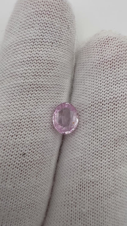 pinker Saphir, 1.06 Karat, unbehandelt